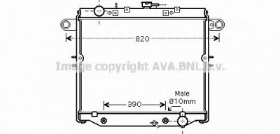 AVA QUALITY COOLING to2329 -  Радиатор, охлаждение двигателя